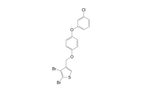 Thiophene, 2,3-dibromo-4-[[4-(3-chlorophenoxy)phenoxy]methyl]-