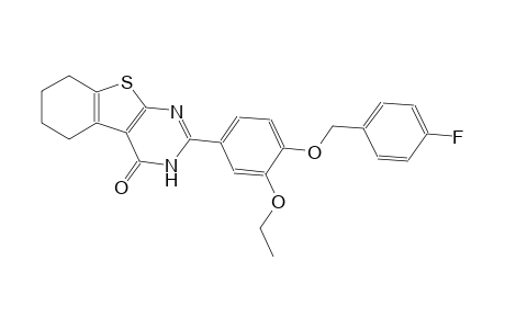 benzo[4,5]thieno[2,3-d]pyrimidin-4(3H)-one, 2-[3-ethoxy-4-[(4-fluorophenyl)methoxy]phenyl]-5,6,7,8-tetrahydro-