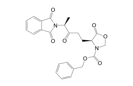 (4S)-3-Benzyloxycarbonyl-4-[(4'S)-3'-oxo-4'-phthalimidopentyl]oxazolidin-5-one