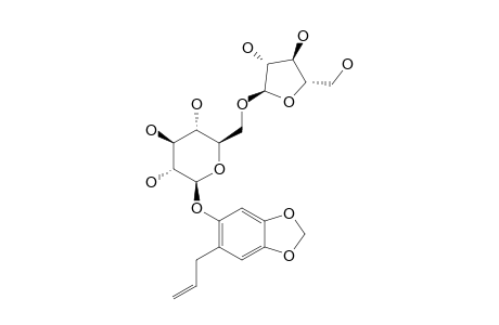 1-ALLYL-4,5-METHYLENEDIOXYPHENOL-2-O-ALPHA-L-ARABINOFURANOSYL-(1->6)-O-BETA-D-GLUCOPYRANOSIDE