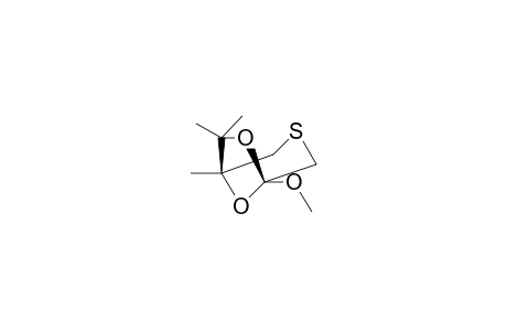 1-METHOXY-5,6,6-TRIMETHYL-7,8-DIOXA-3-THIABICYCLO-[3.2.1]-OCTANE
