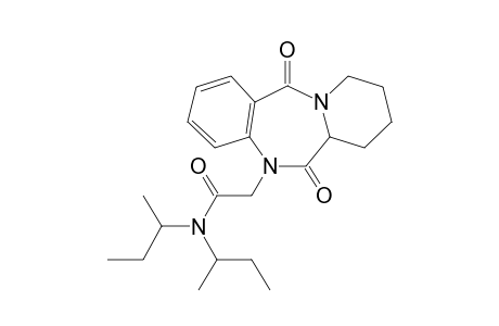 N,N-di-sec-Butyl-2-(6,12-dioxo-6,6A,7,8,9,10-hexahydrobenzo[E]pyrido[1,2-A][1,4]diazepin-5(12H)-yl)acetamide