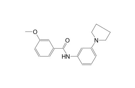 3-methoxy-N-[3-(1-pyrrolidinyl)phenyl]benzamide