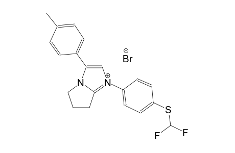 1-{4-[(difluoromethyl)sulfanyl]phenyl}-3-(4-methylphenyl)-6,7-dihydro-5H-pyrrolo[1,2-a]imidazol-1-ium bromide