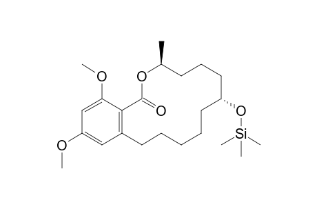 .alpha.-Zeranol, O',O''-dimethyl, O-TMS