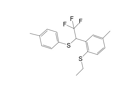 ethyl(4-methyl-2-(2,2,2-trifluoro-1-(p-tolylthio)ethyl)phenyl)sulfane
