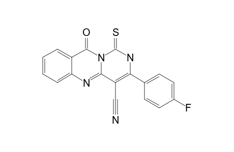 3-(PARA-FLUOROPHENYL)-10-OXO-1-THIOXO-2,10-DIHYDRO-1H-PYRIMIDO-[6,1-B]-QUINAZOLINE-4-CARBONITRILE