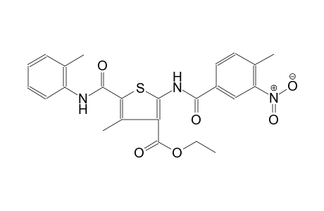 3-thiophenecarboxylic acid, 4-methyl-2-[(4-methyl-3-nitrobenzoyl)amino]-5-[[(2-methylphenyl)amino]carbonyl]-, ethyl ester