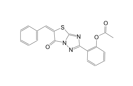 2-[(5E)-5-benzylidene-6-oxo-5,6-dihydro[1,3]thiazolo[3,2-b][1,2,4]triazol-2-yl]phenyl acetate