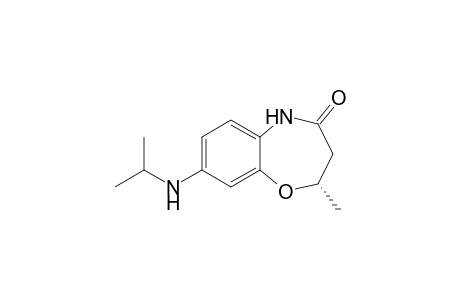 2,3-Dihydro-2(S)-methyl-8-isopropylamino-1,5-benzoxazepin-4(5H)-one