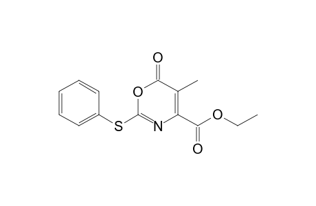 5-Methyl-6-oxo-2-(phenylthio)-1,3-oxazine-4-carboxylic acid ethyl ester