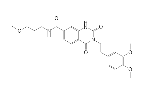 3-[2-(3,4-dimethoxyphenyl)ethyl]-N-(3-methoxypropyl)-2,4-dioxo-1,2,3,4-tetrahydro-7-quinazolinecarboxamide