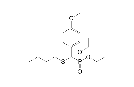 Diethyl 1-(p-methoxyphenyl)-1-butylthiomethylphosphonate