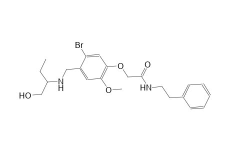 2-[5-bromo-4-({[1-(hydroxymethyl)propyl]amino}methyl)-2-methoxyphenoxy]-N-(2-phenylethyl)acetamide