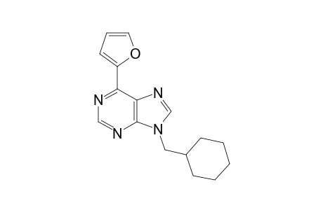 9-(CYCLOHEXYLMETHYL)-6-(2-FURYL)-9H-PURINE