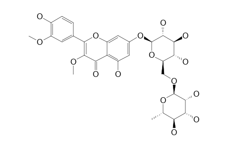 QUERCETIN-3,3'-DIMETHYLETHER-7-O-ALPHA-L-RHAMNOPYRANOSYL-(1->6)-BETA-D-GLUCOPYRANOSIDE