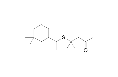 4-((1-(3,3-Dimethylcyclohexyl)ethyl)thio)-4-methylpentan-2-one