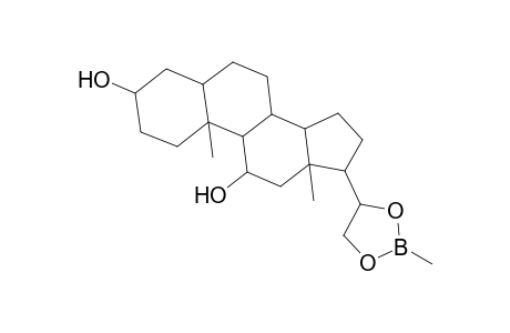 Pregnane-3,11,20,21-tetrol, cyclic 20,21-(methylboronate), (3.alpha.,5.alpha.,11.beta.,20R)-