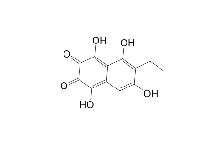 1,4-Naphthoquinone, 6-ethyl-2,3,5,7-tetrahydroxy-