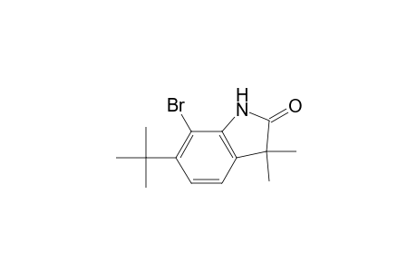 2H-Indol-2-one, 7-bromo-6-(1,1-dimethylethyl)-1,3-dihydro-3,3-dimethyl-