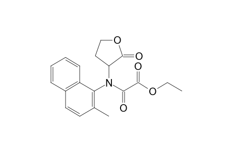 Acetic acid, [(2-methyl-1-naphthalenyl)(tetrahydro-2-oxo-3-furanyl)amino]oxo-, ethyl ester