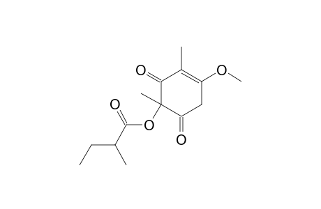 2-methylbutyric acid (2,6-diketo-4-methoxy-1,3-dimethyl-1-cyclohex-3-enyl) ester