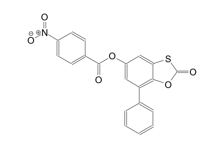 1,3-benzoxathiol-2-one, 5-[(4-nitrobenzoyl)oxy]-7-phenyl-