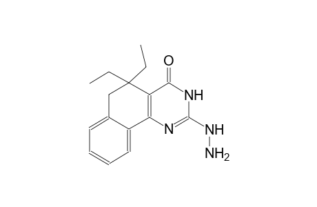 5,5-diethyl-2-hydrazino-5,6-dihydrobenzo[h]quinazolin-4(3H)-one