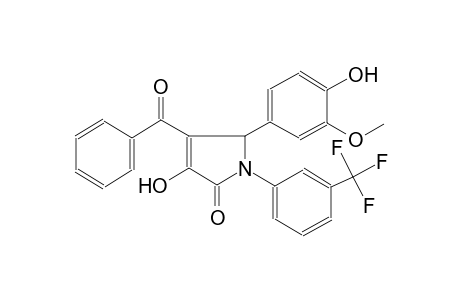 2H-pyrrol-2-one, 4-benzoyl-1,5-dihydro-3-hydroxy-5-(4-hydroxy-3-methoxyphenyl)-1-[3-(trifluoromethyl)phenyl]-