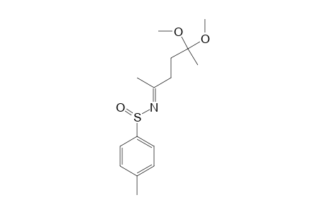 (S)-(+)-(4,4-DIMETHOXY-1-METHYL-PENTYLIDENE)-PARA-TOLUENESULFINAMIDE