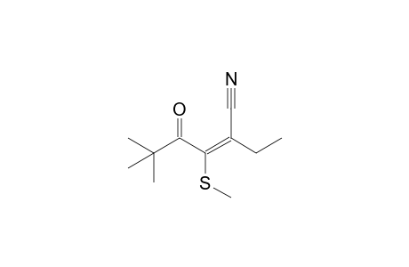 2-Cyano-1-pivaloyl-1-butenyl methyl sulfide