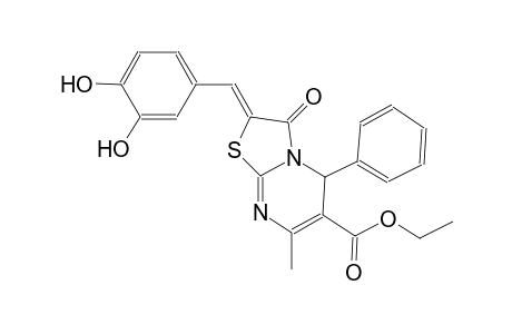 ethyl (2Z)-2-(3,4-dihydroxybenzylidene)-7-methyl-3-oxo-5-phenyl-2,3-dihydro-5H-[1,3]thiazolo[3,2-a]pyrimidine-6-carboxylate