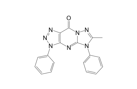 3,5-Diphenyl-6-methyl-3,5-dihydro-1,2,3-triazolo[4,5-d]-1,2,4-triazolo[1,5-a]pyrimidin-9-one