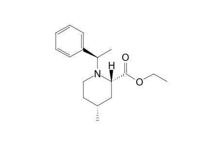 Ethyl (2S,4R)-1-[(R)-1-Phenylethyl]-4-methylpipecolate