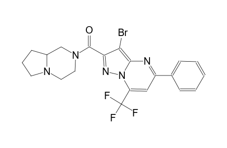 3-bromo-2-(hexahydropyrrolo[1,2-a]pyrazin-2(1H)-ylcarbonyl)-5-phenyl-7-(trifluoromethyl)pyrazolo[1,5-a]pyrimidine