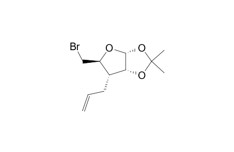 5-Bromo-3,5-dideoxy-1,2-O-isopropylidene-3-C-(2-propenyl)-.alpha.-D-ribofuranose