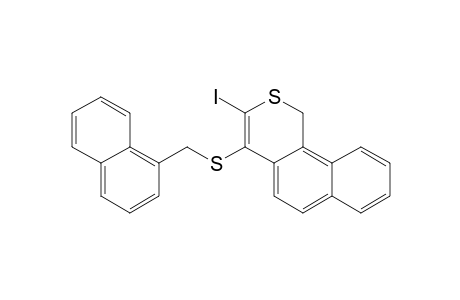 1H-3-Iodo-4-(1-naphthylmethylthio)naphtho[1,2-c]thiopyran