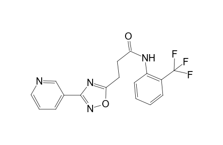 3-[3-(pyridin-3-yl)-1,2,4-oxadiazol-5-yl]-N-[2-(trifluoromethyl)phenyl]propanamide