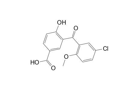 Benzoic acid, 3-(5-chloro-2-methoxybenzoyl)-4-hydroxy-