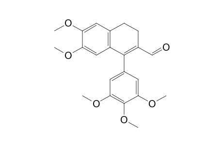 6,7-Dimethoxy-1-(3,4,5-trimethoxyphenyl)-3,4-dihydronaphthalene-2-carboxaldehyde