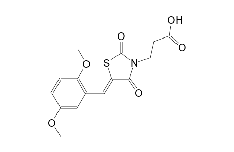 3-[(5Z)-5-(2,5-dimethoxybenzylidene)-2,4-dioxo-1,3-thiazolidin-3-yl]propanoic acid