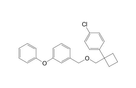 Benzene, 1-[[[1-(4-chlorophenyl)cyclobutyl]methoxy]methyl]-3-phenoxy-