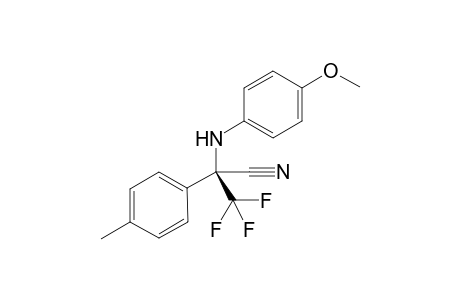 (S)-3,3,3-Trifluoro-2-((4-methoxyphenyl)amino)-2-(p-tolyl)propanenitrile