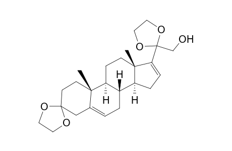 21-Hydroxypregna-5,16-diene-3,20-dione, cyclic bis(ethylene acetal)