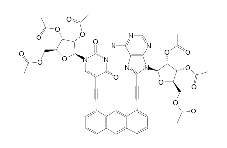 #1;1-[4-HYDROXYL-5-1-ETHYNYL-(2',3',5'-TRI-O-ACETYL-BETA-D-RIBOFURANOSYL)-PYRIMIDINE-2-ONE-8-[6-AMINO-8-ETHYNYL-9-(2',3',5'-TRI-O-ACETYL-BETA-D-RIBOFURANOSYL)-