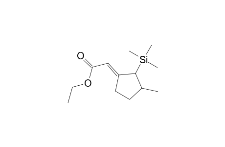 Ethyl (E)-[3-methyl-2-cis/trans-(trimethylsilyl)cyclopentylidene]acetate
