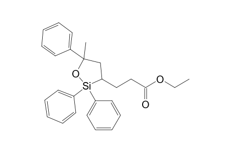 3-[2-(Ethoxycarbonyl)ethyl]5-methyl-2,2,5-triiphenyl-1,2-oxasilolane
