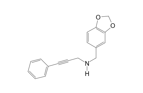 1,3-Benzodioxole-5-methanamine, N-(3-phenyl-2-propynyl)-