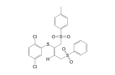 (E)-2-[(2,5-dichlorophenyl)thio]-4-(phenylsulfonyl)-1-(p-tolylsulfonyl)-2-butene