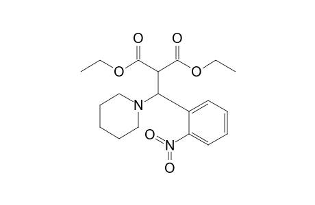1-(2-Nitrophenyl)-1-(1-piperidyl)-2,2-diethoxycarbonylethane